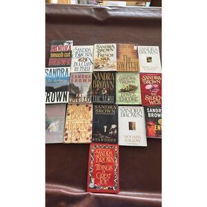 Lot of 16 Sandra Brown Romance Thriller Books Hardback & Paperback